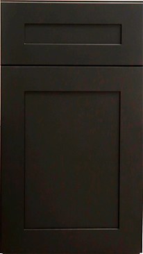 Charcoal Black Shaker cabinet door style