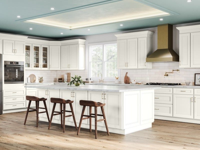 Haven Series Dune cabinets in a finished kitchen
