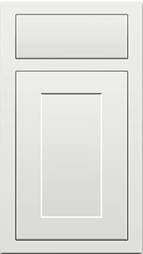 Inset Origami White cabinet door style